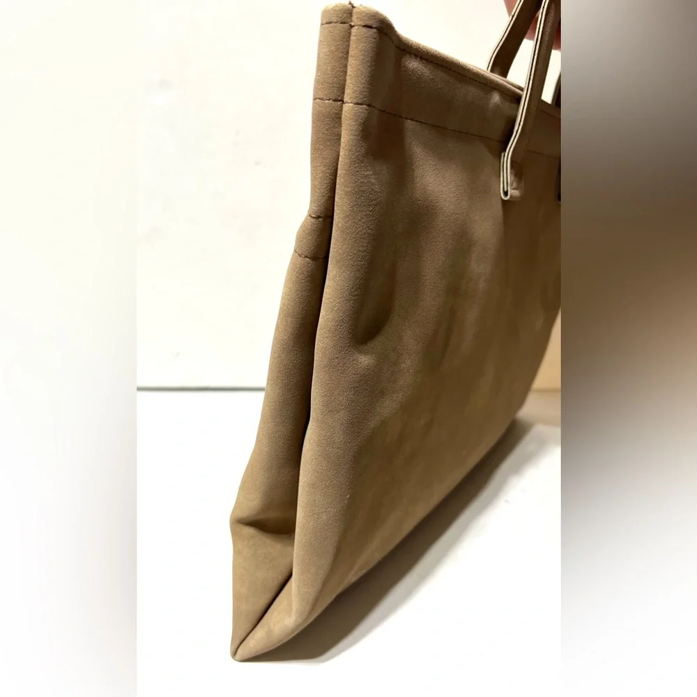 IBM Hazel Mojave Suede Bag Tan Vintage Conference Messenger Memorabilia